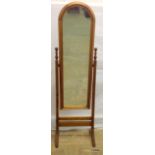 A pine chevalle mirror height 162 x width 46cm