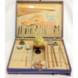 A French antique Trousse universelle with globe c1880