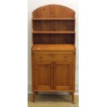 A pine student bookcase bureau 138h x 60w x 29d