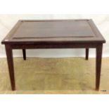 An oak panel coffee table 46h x 76w x 57d
