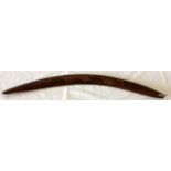 An Australian Aboriginal chip carved Boomerang