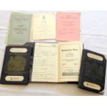 Two vintage British passports to R Brignall from the 1950s & 60s along with other documents relating