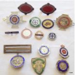 16 assorted Nursing & Hospital enamel badges