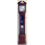 A mahogany cased grandmother clock 190cm high