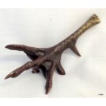 A French antique bronze desk paper clip Missing a marble base in the form of a claw