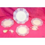 A quantity of French Sabino opalescent glass figures and plates