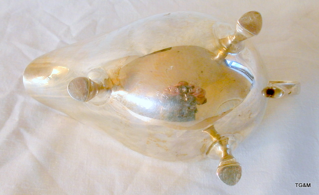 A silver hallmarked sauce boat - Image 5 of 5