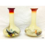 A pair of Studio Art Grialle onion vases