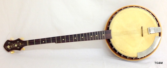 A five string banjo