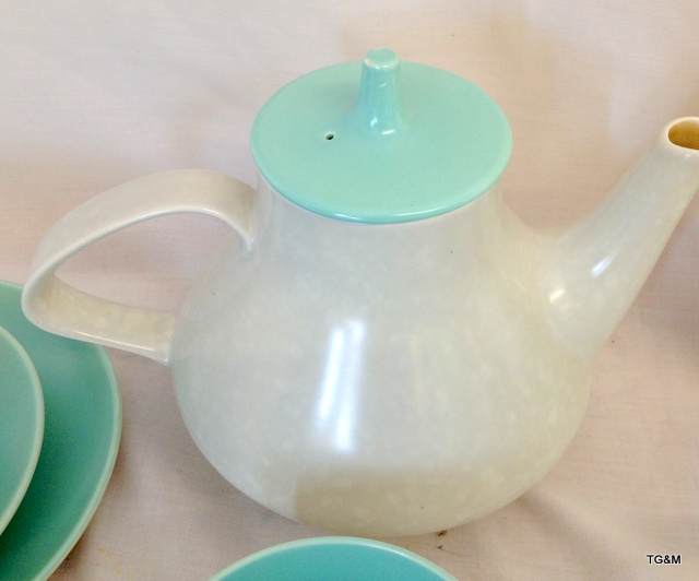 A Poole pottery tea set for 6 - Image 2 of 4
