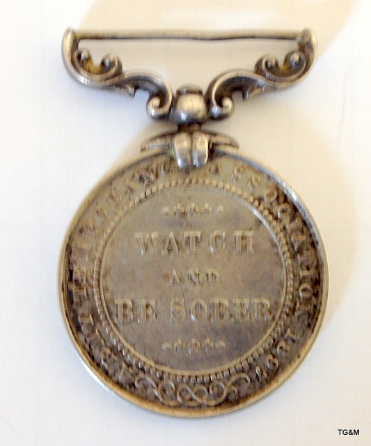 Four Victorian Army Temperance Association medals including silver - Image 2 of 2