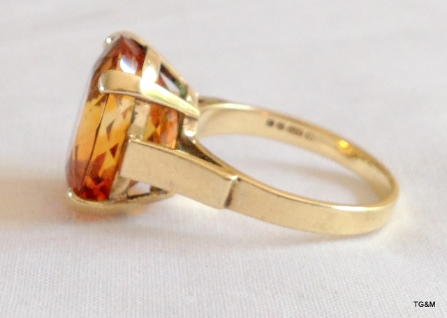 A ladies 9ct gold antique ring size R - Image 4 of 4