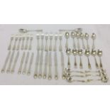 A Guy Degrienne, France,  6 place setting silver plated cutlery, 44 pieces