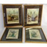 Four Framed F Robson Prints of Churches