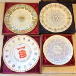 4 Royal Grafton collectors plates depicting cricket