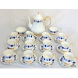 A Luborn 22ct Gold Gilded Bone China tea set for 6