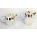 An Art Deco Silver Plated Coffee Pot and Matching Tea Pot