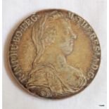 An Austrian 1780 silver Maria Theresa Thaler coin