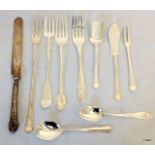 A Quantity of Silver Cutlery and Other Items