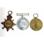 A WW1 1915 Star medal trio to 3775 Private WE James of the Kings Royal Rifle Corps