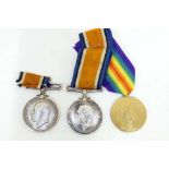 A WW1 medal pair to 1208 Gunner AE Igglesden of the Royal Artillery and a British War Medal to 18650