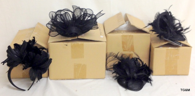 Four Beth Morgan fascinators in various styles, unused & boxed