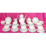 A Limoges French porcelain tea set for 12