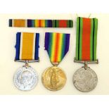 A WW1 & WW2 Medal group plus ribbon bar to 202457 Private R Parratt of the East Kent Regiment