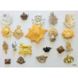 Twenty assorted military badges