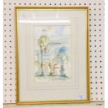 A watercolour signed Jim Bulmer of shooting scene