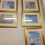 5 framed prints to include Monet