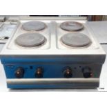 A Lincat 4 ring cooker hob