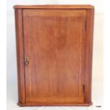 A Victorian mahogany inlaid corner cupboard 61 x 45 x 27