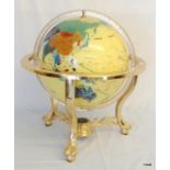 A Semi precious Gem globe