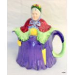 A Victorian figure teapot