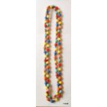 A multicoloured necklace