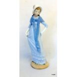 A Nao Figure of  lady in bonnet 33cm