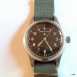 A very rare military Jaeger Lecoultre 6B mark Eleven wristwatch back marked broad arrow 6B/346,