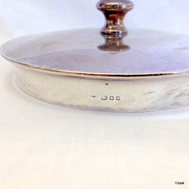 A silver top cut glass bowl - Image 4 of 5