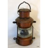 A Ship lantern converted to electric
