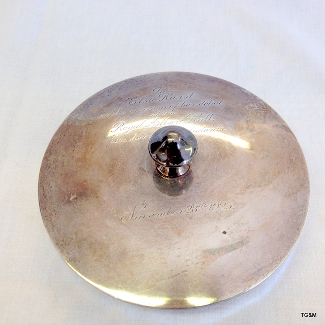 A silver top cut glass bowl - Image 5 of 5