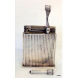 S.T Dupont 'Jeroboam' silver plated  Art Deco table lighter with removable wand 1930-1939