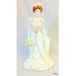 An authentic Coalport china figurine of Charlotte A Royal Debut 23cm