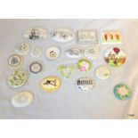 A Halcyon Days Enamels collection of 20 various enamelled lids depicting places, events, sayings and