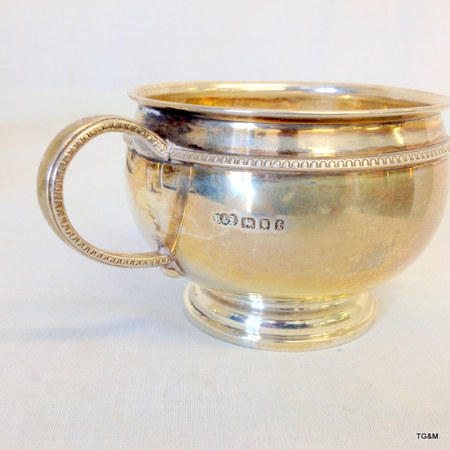 3 silver tankard drinking vessels - Image 4 of 6