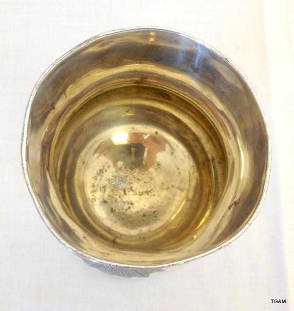 A metal Communion goblet - Image 3 of 4