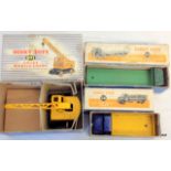 A Dinky toy 971 Coles Mobile crane, A dinky toys 503 Foden flat truck  and a Dinky Toys 531