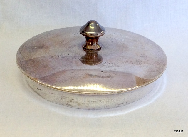 A silver top cut glass bowl - Image 3 of 5