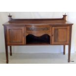 An Edwardian Inlaid Mahogany Sideboard. 113 x 152 x 54