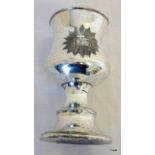 A metal Communion goblet